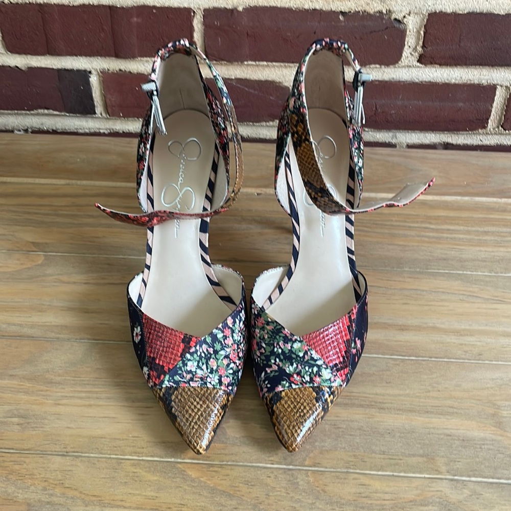New Jessica Simpson multipattern heels
